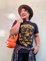 Load image into Gallery viewer, Disney Style Influencer Small Shop Halloween Shirt Mickey Mouse Pumpkin Disneyland Castle Mickey Pumpkin Loungefly
